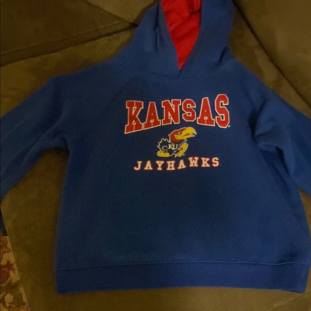 Kansas Jayhawks Kids Blue Hoodie